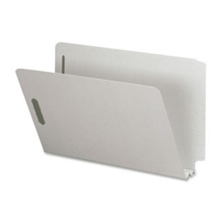 Davenport End Tab Pressboard Fastener Folder- 2in. Exp- Legal- Gray DA686614